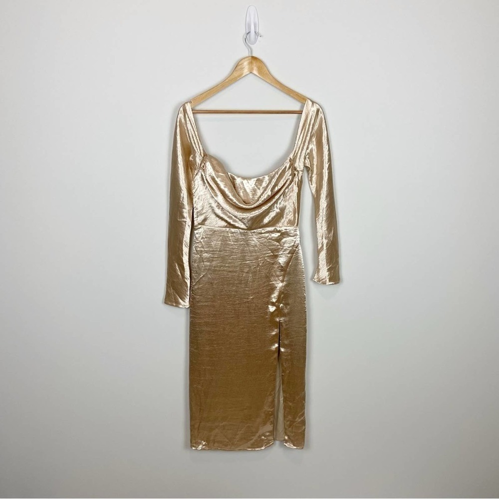 ❤️Majorelle Cecilia Midi Dress in Champagne Size S - Picture 2 of 14